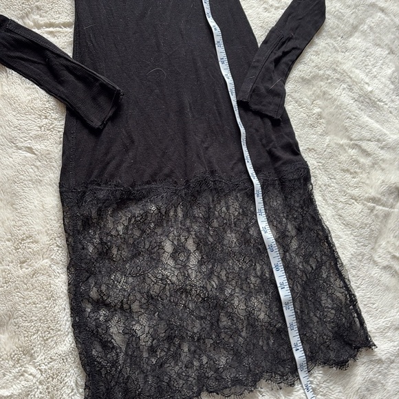 BCBGMAXAZRIA Livi Long Sleeve Dress With Lace Trim Size XS - Picture 9 of 13